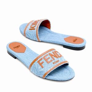 FENDI- Denim sandals